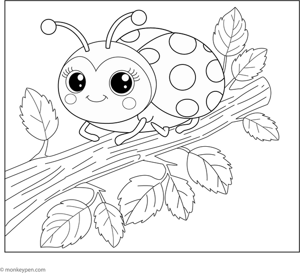 Printable Insect Coloring Pages