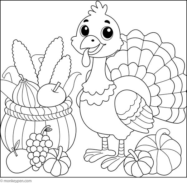 Thanksgiving Coloring Book