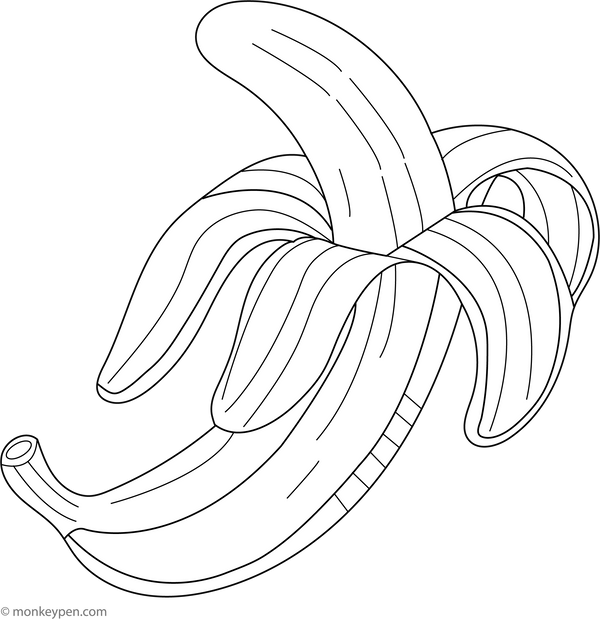 Downloadable Fruits Coloring Book