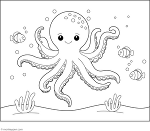 Octopus Coloring Page