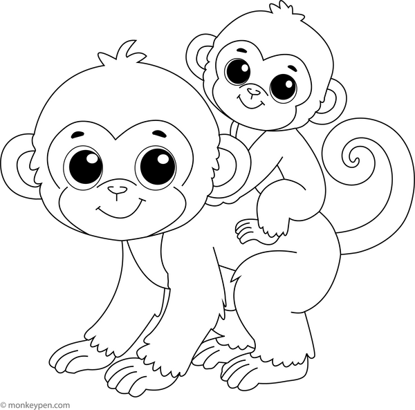 Wild Animals Coloring Book – Instant Download