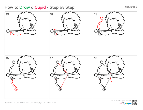 How to Draw Cupid – Easy Step-by-Step Character Drawing for Kids