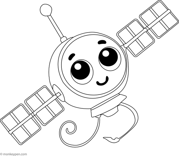 Juno Spacecraft Colouring Page