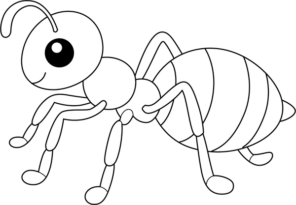 Ant Coloring Page – fun and educational printable for children
