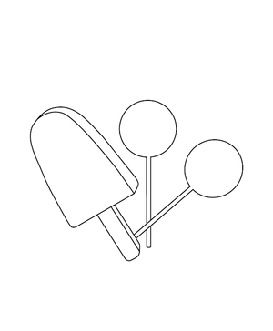 Popsicle Coloring Picture