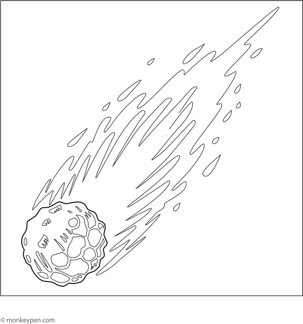 Meteor Coloring Page