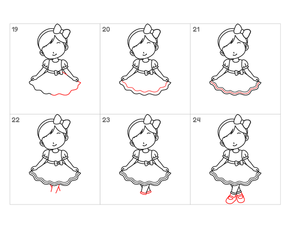 How to Draw a Cute Girl – Easy Step-by-Step Character Drawing for Kids