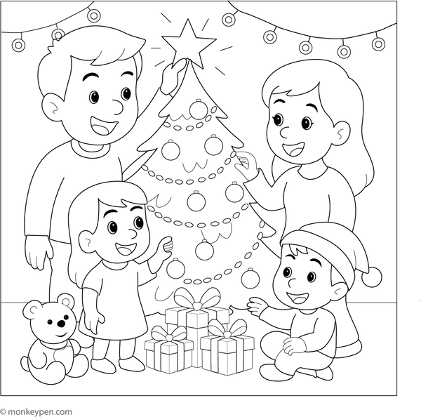 Family Colouring Book