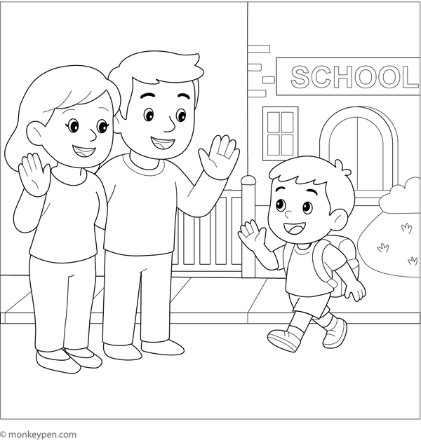 Family Colouring Book