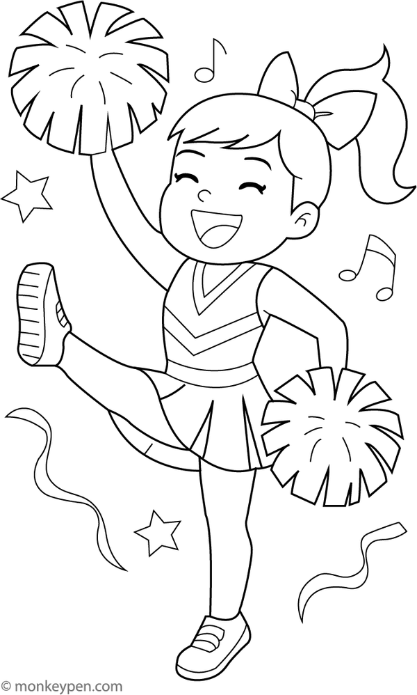 Cheerleaders Colouring Book