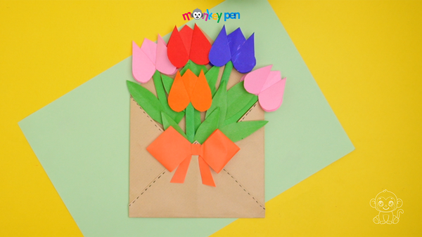 Flower Envelope Craft Step 44