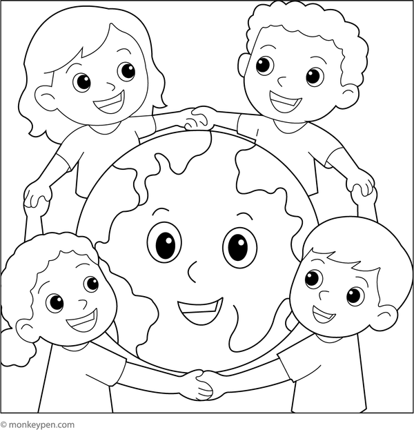 Earth Day Coloring Book