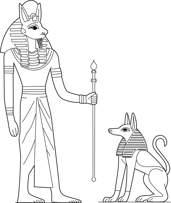 Ancient Egyptian Art coloring page – fun and educational printable for children