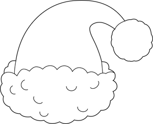 Santa Hat coloring page – fun and educational printable for children