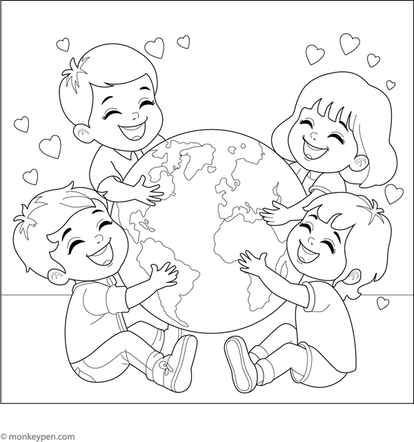 Earth Coloring Book
