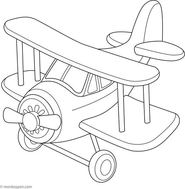 Printable Airplane Coloring Page