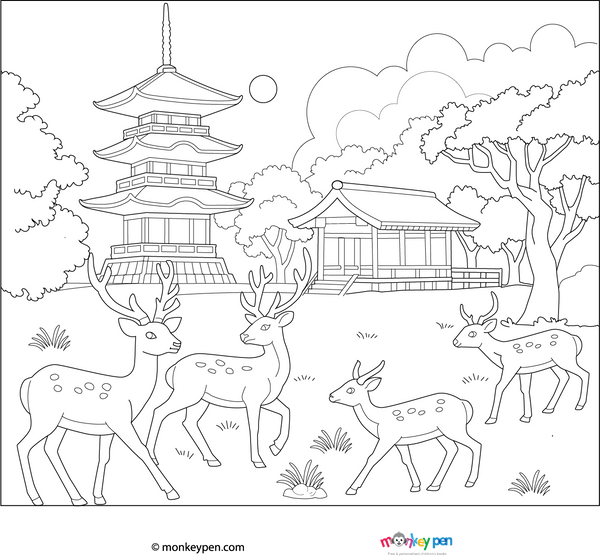 Japan Coloring Book – Printable PDF