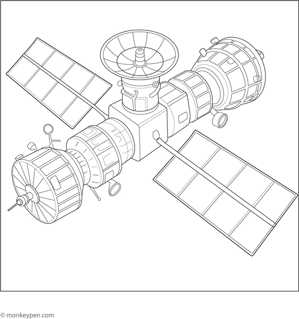 Outer Space Coloring Book