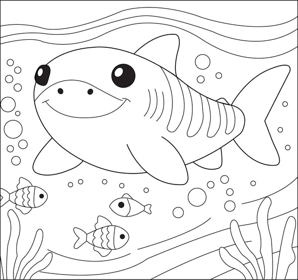 Tiger Shark Coloring Page – printable animal drawing for children