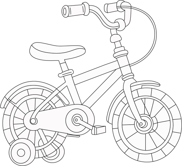 Bicycle Colouring Book