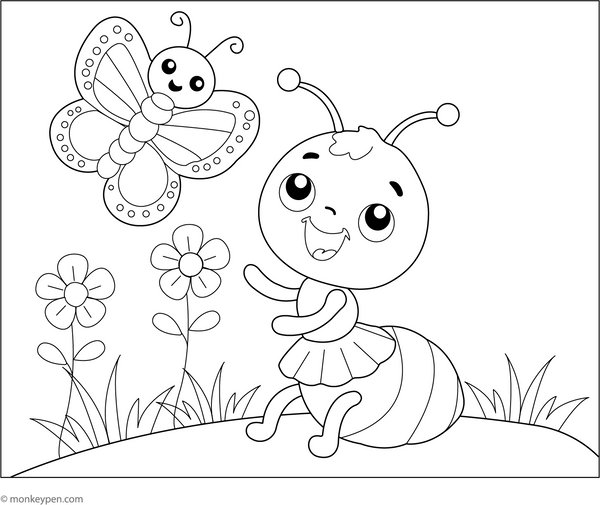 Ant Coloring Book