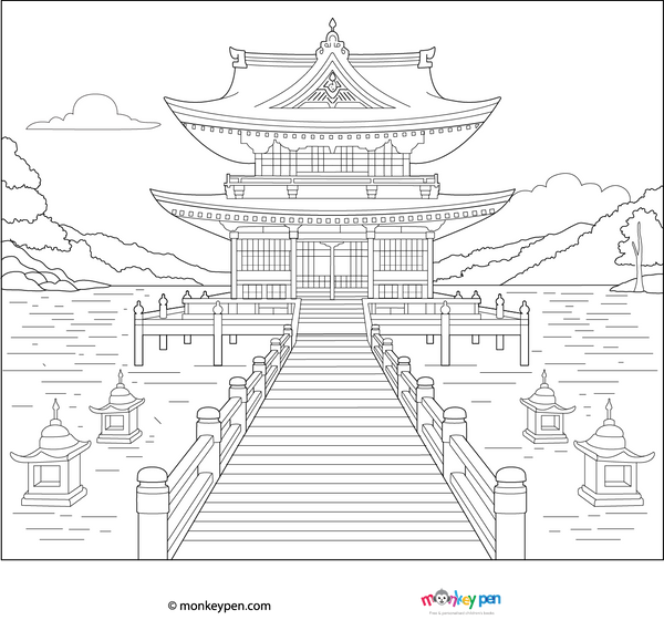 Japan Coloring Book – Printable PDF