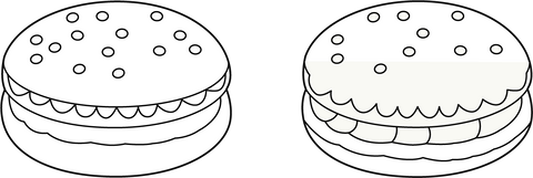 Macaron coloring page – fun and educational printable for children
