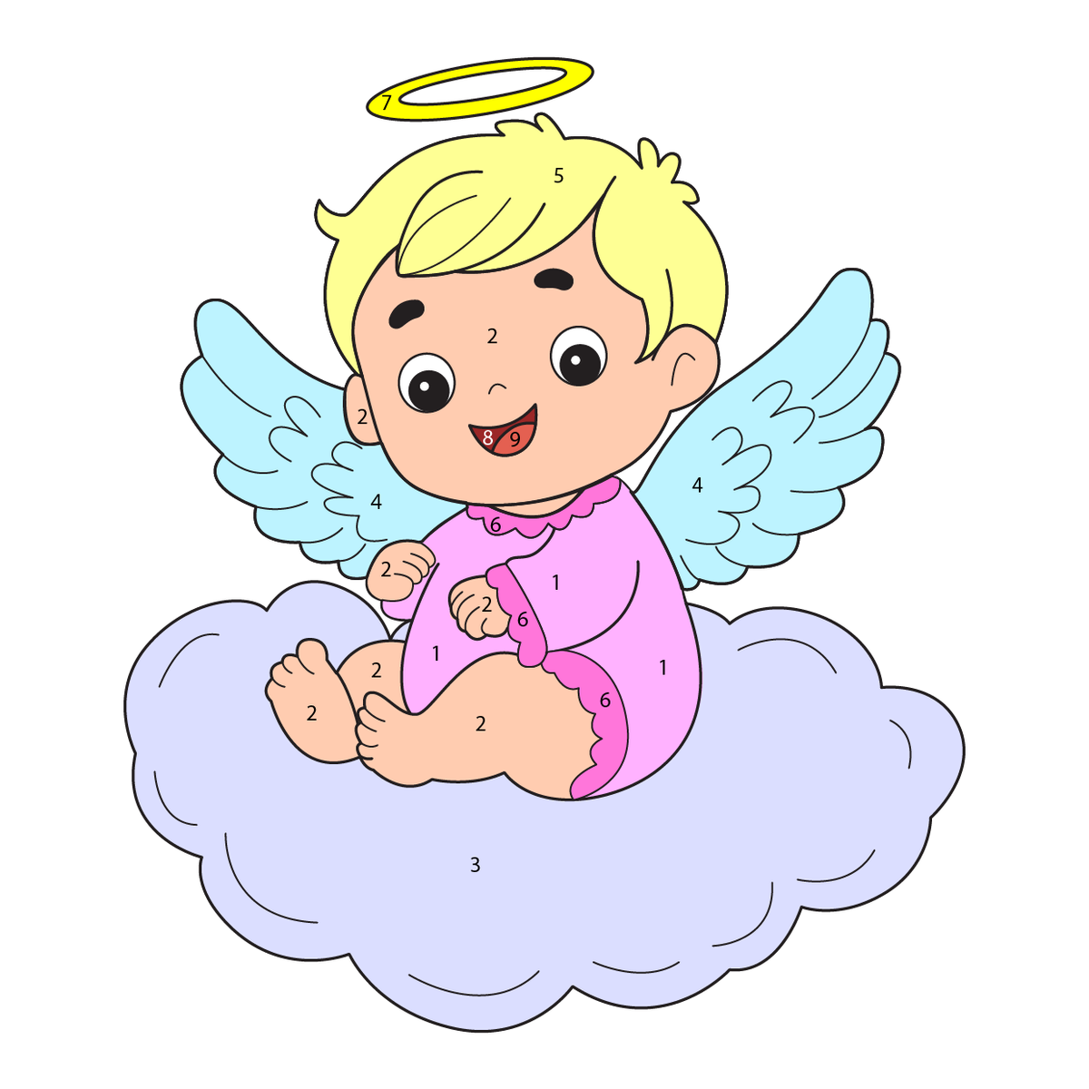 Baby Angel – Color by Number Celestial PDF