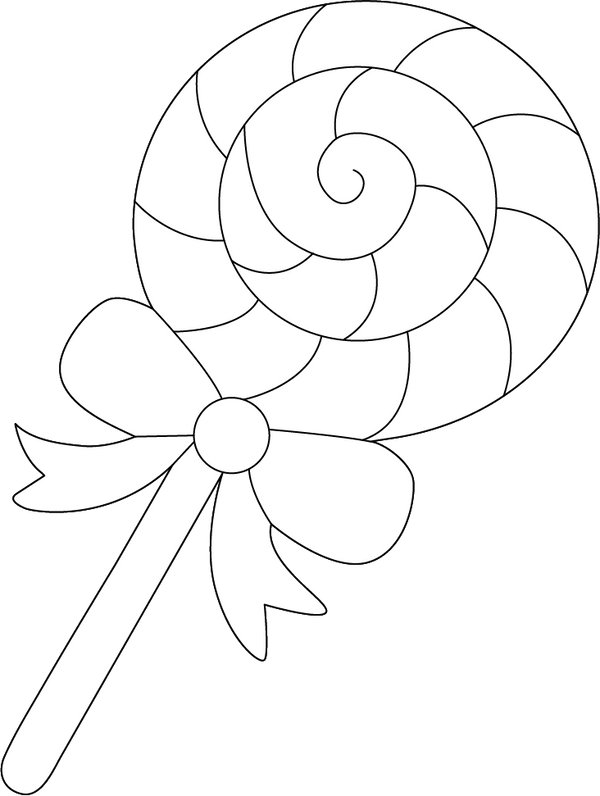Lollipop coloring page – fun and educational printable for children