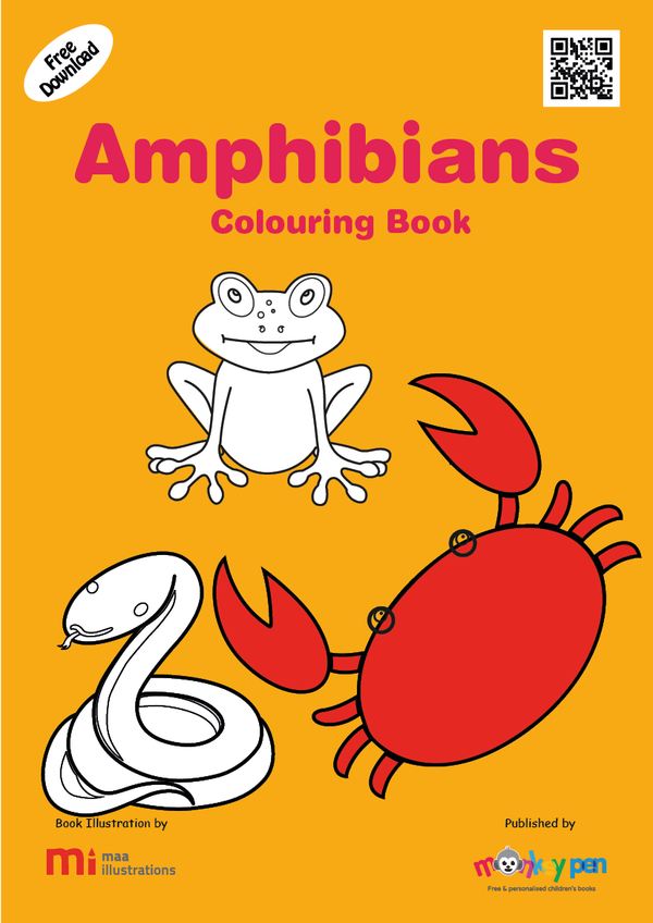 Amphibians Coloring Book