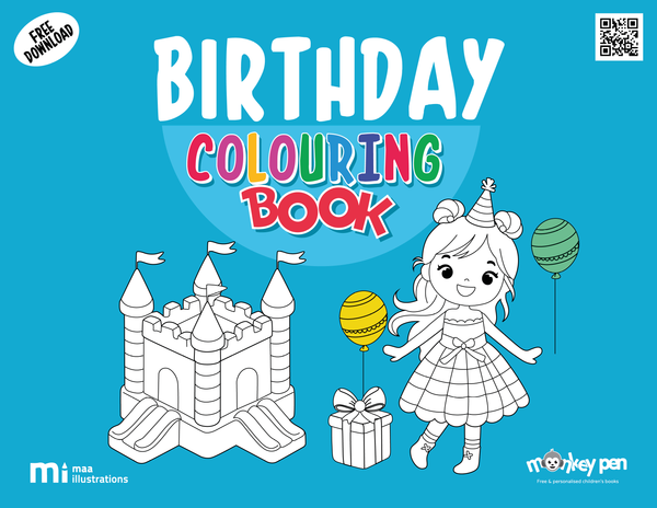 Birthday Party Coloring Book – PDF