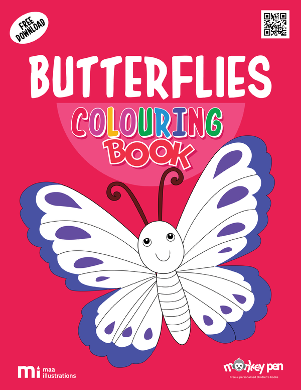 Butterflies Coloring Book - PDF Download