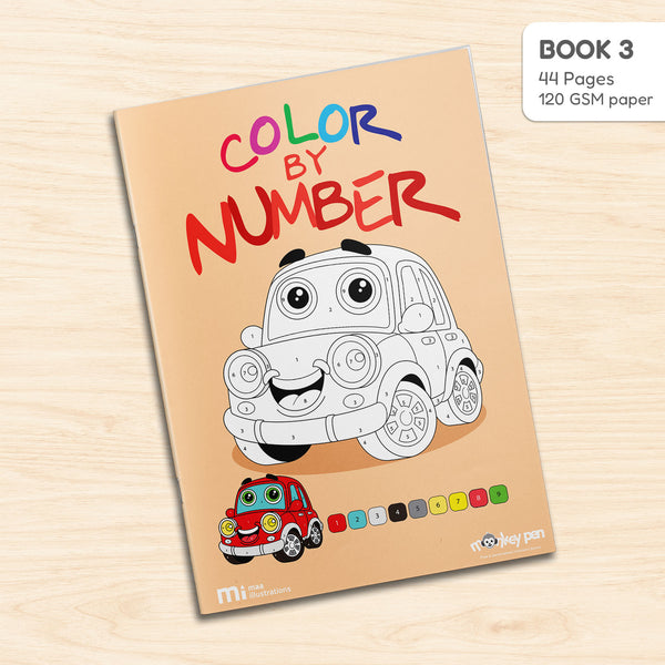 Color by Number Coloring Book for Children
