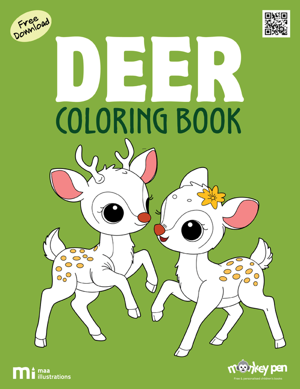 Free Printable Deer Coloring Book