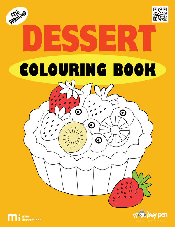 Sweet Dessert Coloring Book