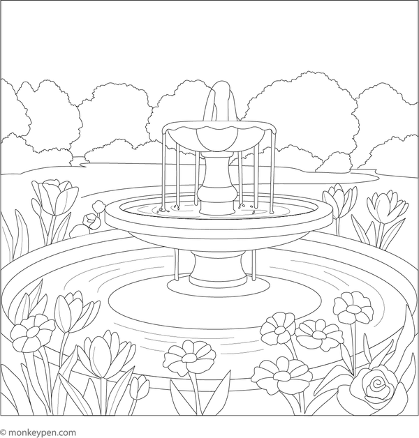 Garden Coloring Book