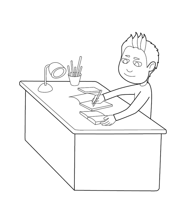 Printable Good Manners Coloring  Book