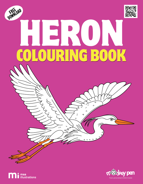 Heron Coloring Book (PDF)