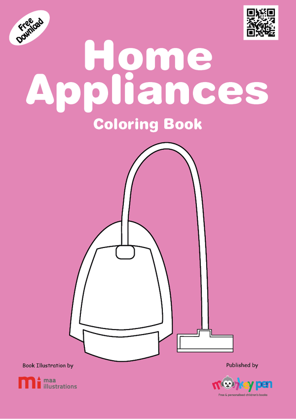 Home Appliances Coloring Book