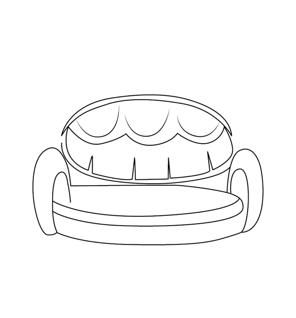 Sofa coloring page – fun and educational printable for children