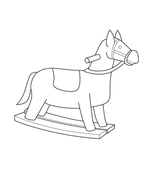 Toy Horse Coloring page – fun and educational printable for children