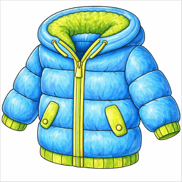 How to Draw a Jacket – Clothing Drawing for Kids