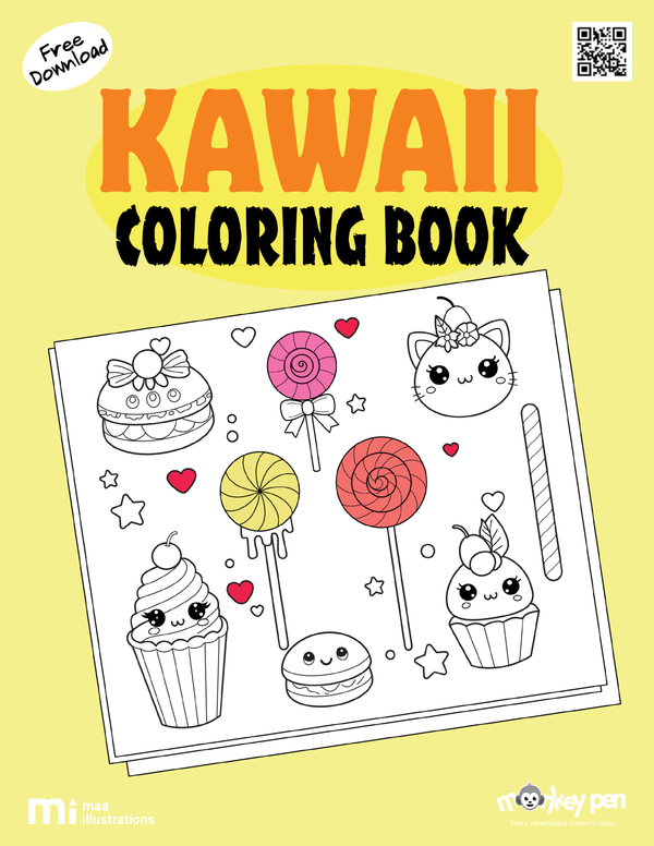 Free Kawaii Coloring Book PDF