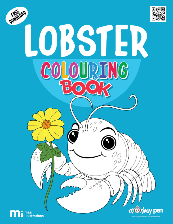 Lobster Coloring Book – Instant Download