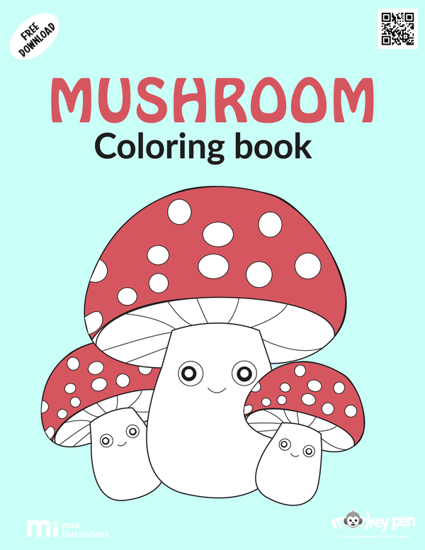 Mushroom Coloring Book