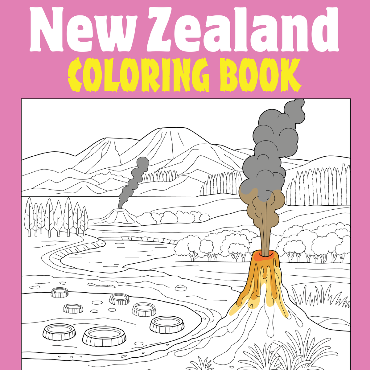 非売品 New Free Zealand PDF Book Coloring 洋書