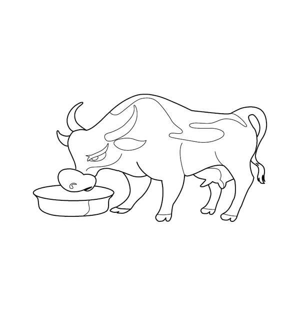 Cow Coloring page – printable animal drawing for children