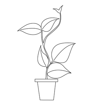 Beautiflu plant image coloring page – fun and educational printable for children
