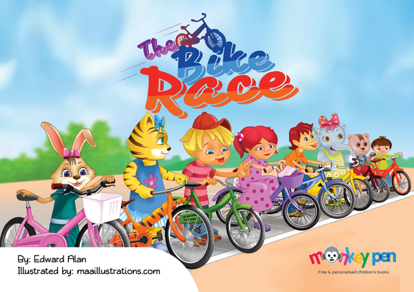 The Bike Race - Free Children's Story book Coverpage