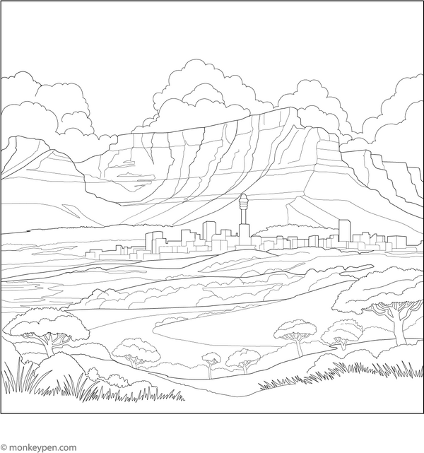 Africa Coloring Book